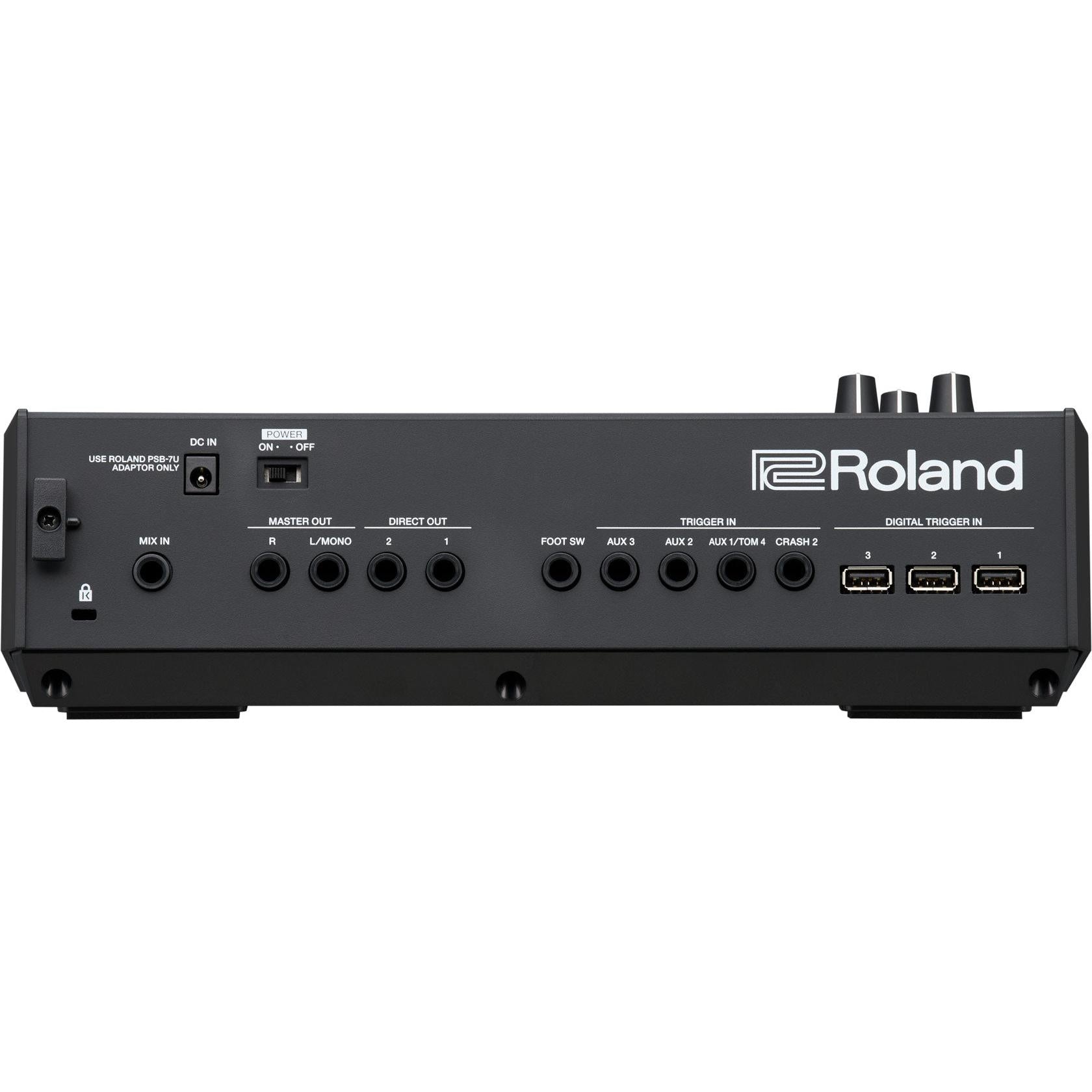 Roland V51 drum sound module, rear panel connections