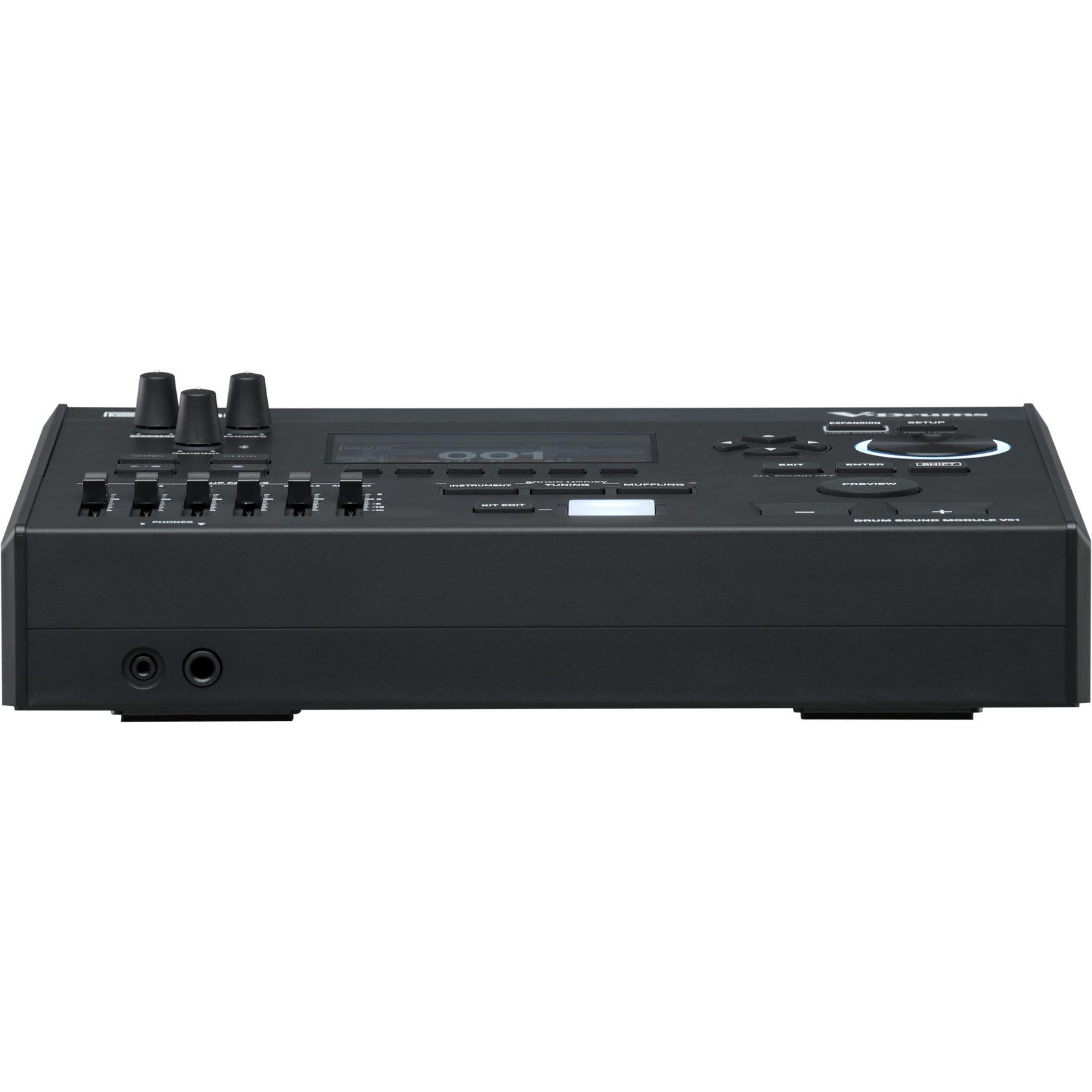 Roland V51 drum sound module, front view with headphone jacks