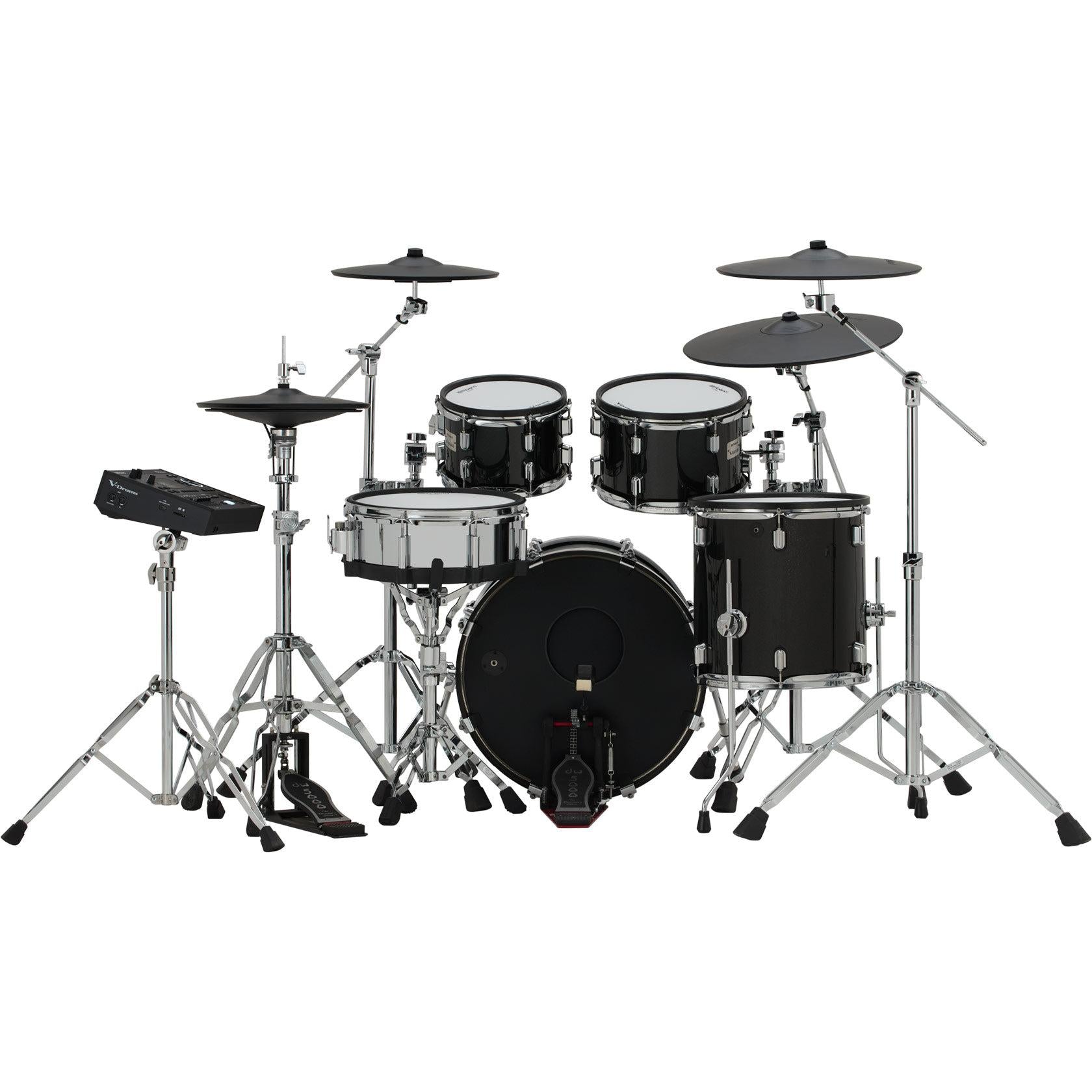 Roland VAD516 electronic drum kit, drummer's view with V51 module