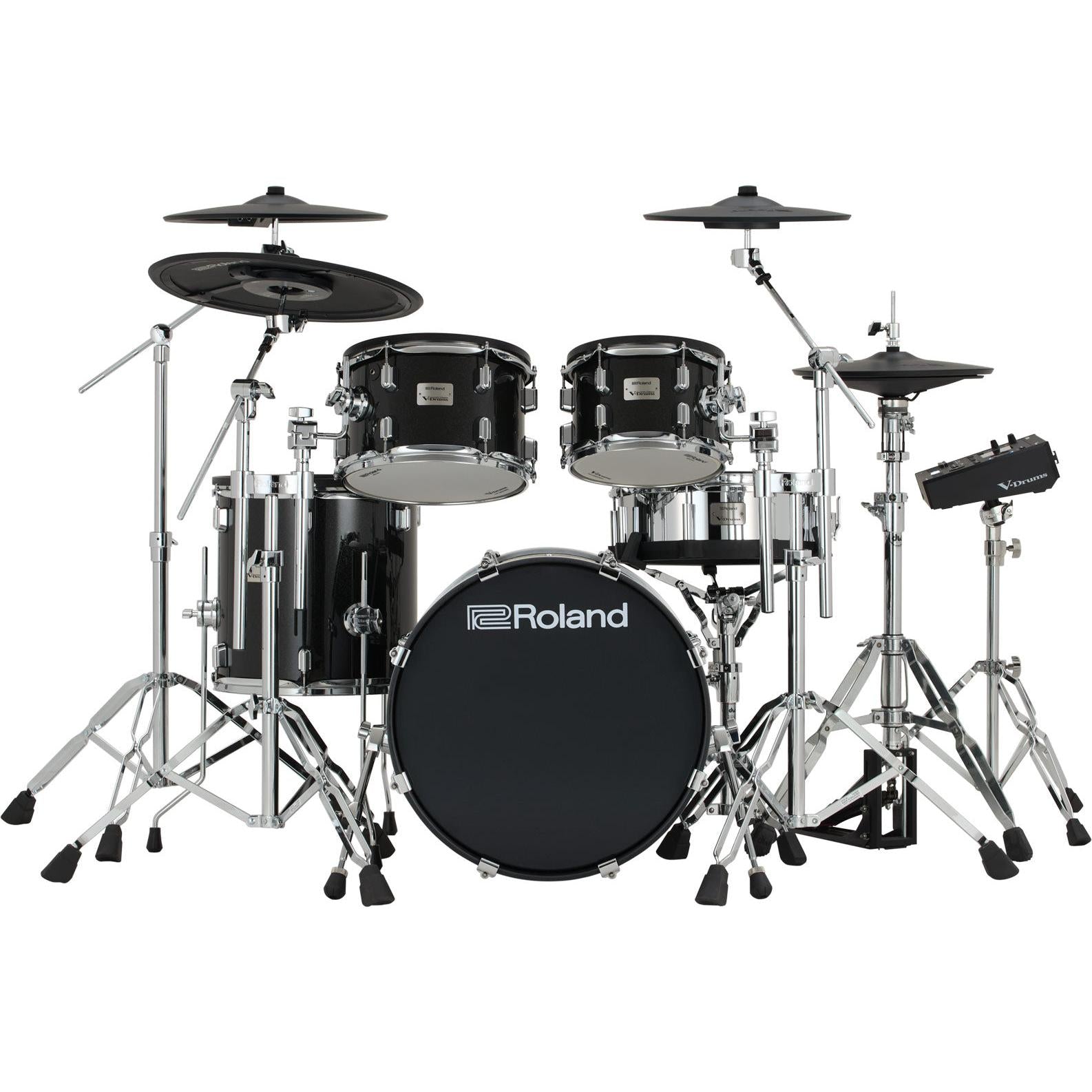 Roland VAD516 electronic drum kit, front view with 20-inch kick drum