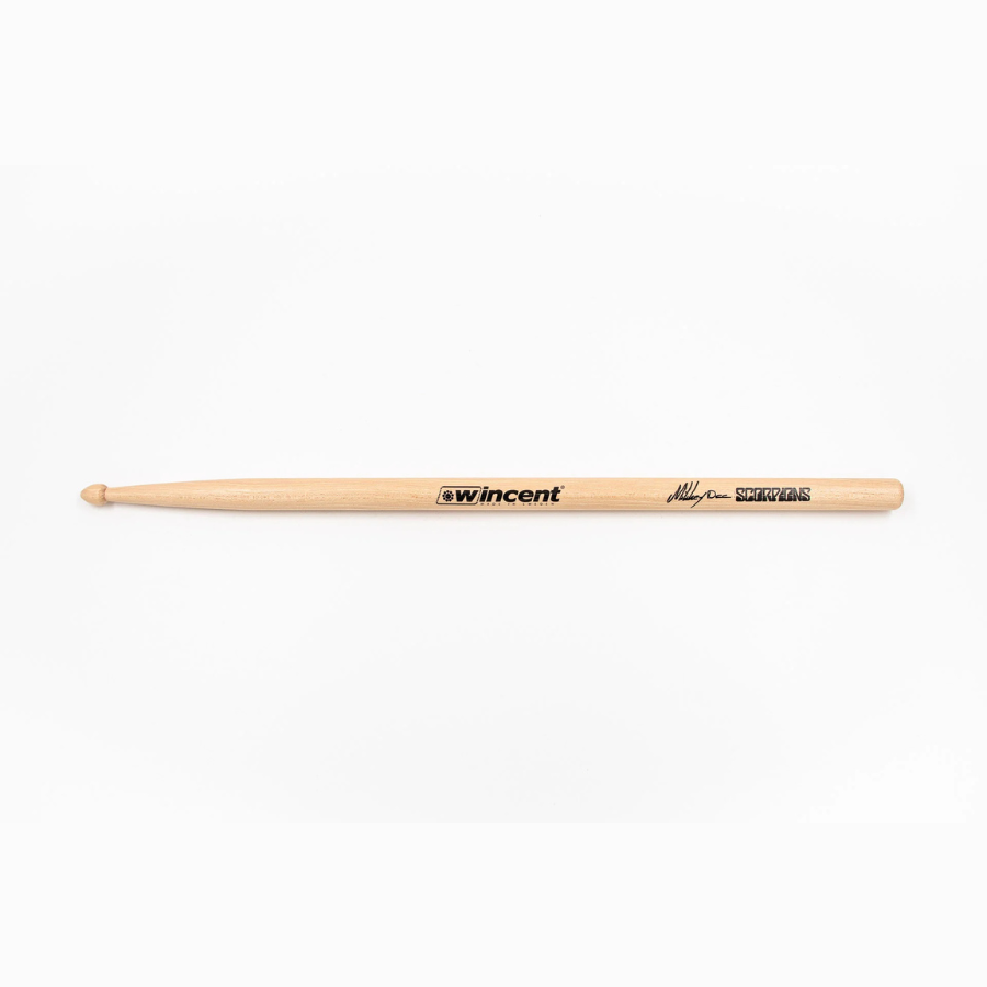 Wincent Mikkey Dee (Scorpions) signature drumsticks made from American Hickory wood with unique wax protection by Wincent