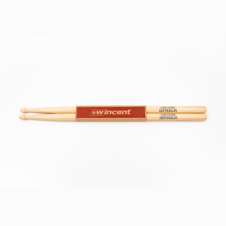 Wincent Tomas Haake (Meshuggah) signature drumsticks with unique wax protection and OvalTip for massive cymbal sound by Wincent