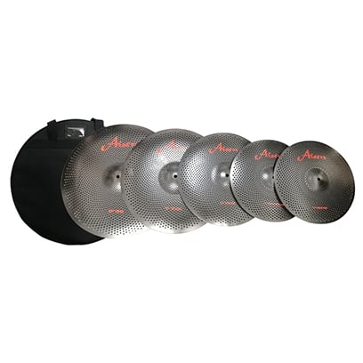 Aisen low volume cymbal set - black
