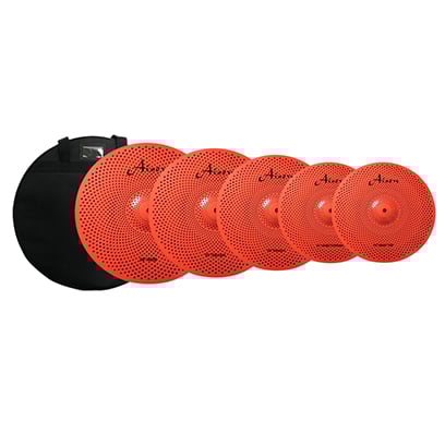 Aisen low volume cymbal set - red