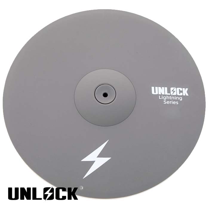 Unlock Lightning 20 inch 3-zone ride cymbal grey