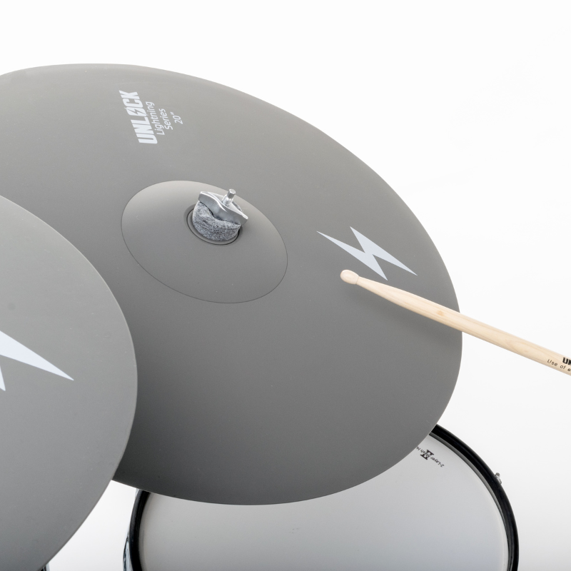 Unlock Lightning 12 inch 3-zone crash ride cymbal grey